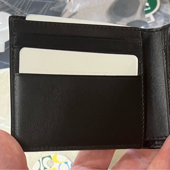 NWT COACH x BAPE SIGNATURE CANVAS W/APE HEAD BLACK COPPER/CAMO COIN MENS WALLET - Picture 14 of 16
